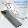 For iPhone 15 Plus MagSafe Frosted Translucent TPU + PC Full Coverage Phone Case(Black)