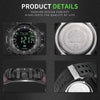 SPOVAN PR2 Men Multifunctional Waterproof Bluetooth Smart Electronic Watch(Black)
