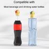 Children Anti Choking Bottle Cap Portable Universal Bottle Closure Converter(Red)