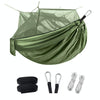 Encryption Mosquito Net Hammock Outdoor Camping Anti-Mosquito Net Gauze Hammock, Size: 260x140cm(Army Green)