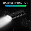 BX3 USB Charging Bicycle Light Front Handlebar Led Light (10 Hours, T6+A02 Lamp)
