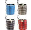 Bicycle Basket Cloth Hanging Basket Folding Bicycle Basket(Black Square)