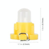 10PCS 2W T4.2 Wedge Instrument Panel LED Light Dashboard Gauge Cluster Indicator Lamp Bulb(Yellow Light)