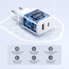 J0YROOM TCF05 20W USB+USB-C/Type-C Dual Interface Fast Charger Set, Specification:EU Plug(White)