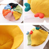 Baby Love-heart Knitted Hat Children Wild Knitted Fisherman Hat, Size: L(Skin Powder)