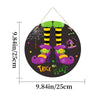 Halloween Door Sign Haunted House Horror Atmosphere Decoration, Style: Witch Legs
