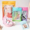 100PCS Aluminum Foil Ziplock Bag Jewelry Data Line Sealed Packaging Bag, Size: 14x20cm (Pink Gradually Purple)