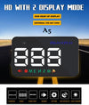 Car HUD Head Up Display, 3.5" GPS Speedometer, Speed Alarm, Black