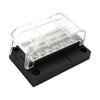 AOA1903 RV Bus Bar 12PIN 100A 32V High Current Copper Bar Wiring Bar(Black)