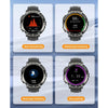 M68 Plus 1.52 inch Round Screen 2 in 1 Bluetooth Earphone Smart Watch, 512MB Memory Support Health Monitoring(Black)