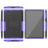 For Huawei MatePad T10/T10S/Enjoy 2 Tire Texture Shockproof TPU+PC Protective Case with Holder(Purple)