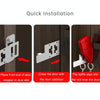 Portable Door Stop Alarm with 80dB Siren - Home Security