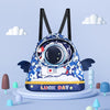 Childrens Cartoon Swimming Bag Wet and Dry Separate Waterproof Storage Bag Portable Beach Backpack, Style: Large Astronaut