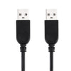 2 in 1 USB 2.0 Male to 2 Dual USB Male Cable for Computer / Laptop, Length: 50cm
