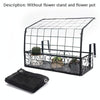 Flower Frame Sunshade Net Balcony Flower Sunscreen Rain Frame Cover Canopy, Specification: 48x24x30cm