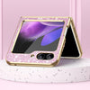 For Samsung Galaxy Z Flip5 Electroplate Glittery Shockproof Phone Case(Pink)