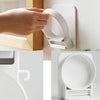 Bathroom Storage Rack Wall-mounted Hair Dryer Rack(White)