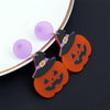 Halloween Acrylic Earrings Personality Festive Jewelry, Style: E000166 Black Hat