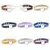 Japanese Harajuku PU Leather Heart Shape Punk Collar Fashion Female Choker Necklace, Random Color Delivery