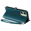 For Redmi 13C 4G / 5G Wallet Multi-card Slot Leather Phone Case with Lanyard(Green)