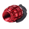 4 PCS Universal Grenade Shaped Bicycle Tire Valve Caps(Red)