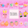 25 Grid  Acrylic Beaded Kids DIY Necklace Bracelet Toys(Candy Bunny)