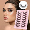 7pairs /Box Faux Eyelashes Natural Fluffy 3D Mink Lengthen Eyelashes M390