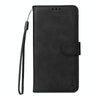 For iPhone SE 2025 ENKAY Card Wallet Calf Texture Leather Phone Case with Screen Film(Black)