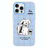 For iPhone 12 Pro Max Skin Feeling Jelly TPU Hybrid PC Phone Case(Puppy Blue)