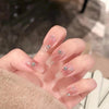 2 Sets Nail Art 6 Grid Pointed Bottom Diamond Nail Jewelry, Specification: 01 White Diamond