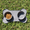 Foldable Silicone Pet Bowl Grey | Portable & Non-Slip