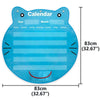 Classroom Decoration Cat Head Calendar Hanging Bag