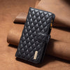 For Samsung Galaxy A56 5G Diamond Lattice Zipper Wallet Leather Flip Phone Case(Black)