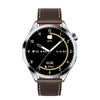 WS-26 1.52 inch IP67 Sport Smart Watch Support Bluetooth Call / Sleep / Blood Oxygen / Heart Rate / Blood Pressure Health Monitor, Leather Strap(Silver)