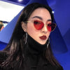 Women Cat Eyes Shape Color Lens UV400 Protective Sunglasses