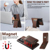 For Samsung Galaxy S25 5G Suteni H17 Litchi Texture Leather MagSafe Detachable Wallet Phone Case(Brown)