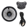 Portable Car Electric Cooling Fan with Base(Black)