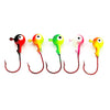 HENGJIA 5colors/set Lua Lead Head Hook Set Colorful Fish Hook Set, Specification: 10.5g