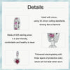 S925 Sterling Silver Permanent Love Heart Pendant DIY Beads(SCC2746)
