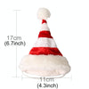 Christmas Dog Hat, Red & White Stripe, S/M