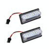 2 PCS LED License Plate Light 18-SMD Bulbs Lamps for Nissan/Teana 03 / Tada 03-08 /Sylphy 2008 /Sunny 2001-2006,2W 120LM,6000K, DC12V(White Light)