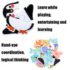 DUOQU Children Early Education Picture Puzzle Toy Box Set(Livestock  Animal)