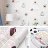 0.53 x 3m 3D Stars Moon Self-Adhesive Wallpaper Mediterranean Children Wall Sticker(3005 Beige)