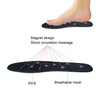 Memory Cotton Magnetic Massage Insoles, Size: Large 41-46cm(Blue)