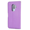 For Samsung Galaxy S9+ Cross Texture Detachable Leather Phone Case(Purple)