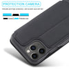 For iPhone 12 mini LC.IMEEKE Hon Ancient Series Horizontal Flip Leather Case with Holder & Card Slot(Black)