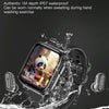 X9 1.85 inch Square Screen 2 in 1 Bluetooth Earphone Smart Watch(Black)