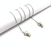 Clip Style Mask Lanyard Chain Glasses Anti-Lost Decorative Rope, Style:Round Snake Chain(White K)