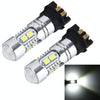 2 PCS PW24W 5W 400 LM 6000K Car Fog Lights with 10 SMD-2835 LEDs , DC 12V (White Light)