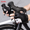 BOODUN Non-slip Half Finger Shock Absorption Breathable Heat Dissipation Outdoor Riding Gloves, Size:L(Black and Grey)